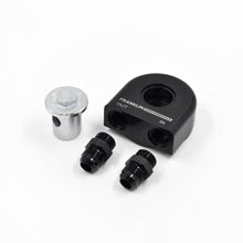 Oil Filter Relocation & Cooling Kit Low Profile Block Adaptor Version with Aeroflow Oil Cooler