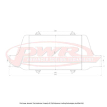 PWR Racer Series Intercooler 300x200x68