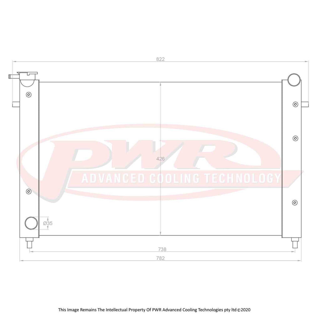 Holden Commodore VT (1997-2000) PWR Radiator – Whittle Works