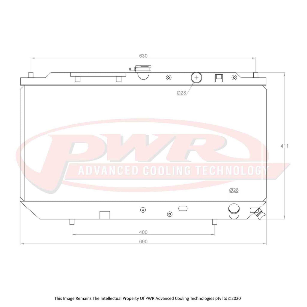 Honda Civic EC ED & EE (1988-1991) PWR Radiator – Whittle Works