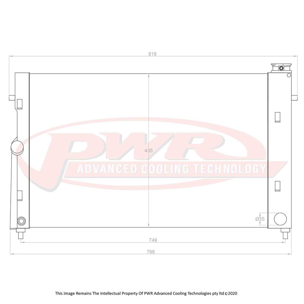 Holden Commodore VZ (2004-2007) PWR Radiator – Whittle Works